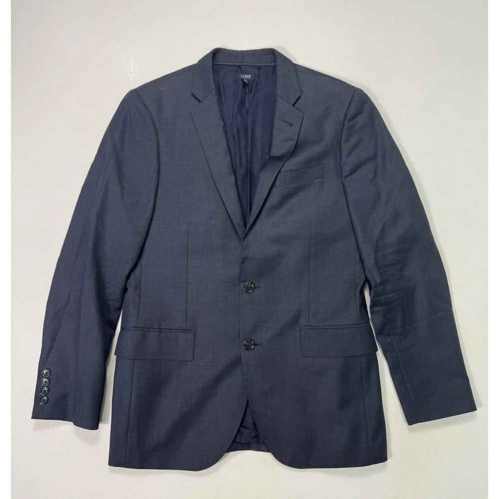 J Crew Ludlow Blazer Mens 38R Grey Tollegno 1900 Italian Wool Sport Coat J3272